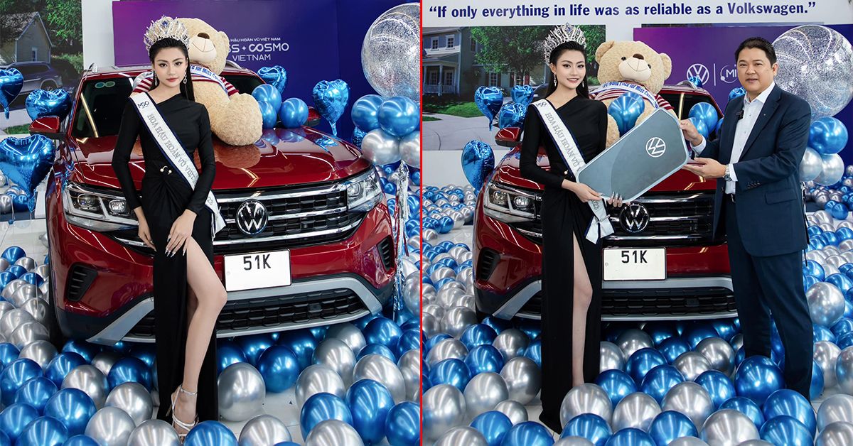 Hoa hậu Hoàn vũ Việt Nam 2023 Bùi Thị Xuân Hạnh nhận phần thưởng là chiếc Volkswagen Teramont gần 2,5 tỷ, nhìn nội thất bên trong ai cũng ngỡ ngàng: Rõ ràng là được ưu ái