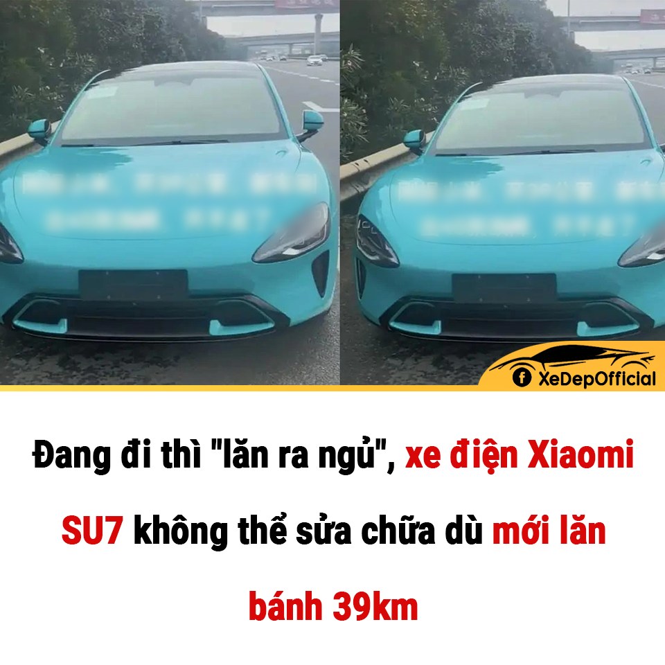 Chủ nhân “Porsche châu Á” Xiaomi SU7 nhận cái kết đắng khi chiếc xe điện không thể sửa chữa dù mới lăn bánh 39 km