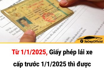 Từ 1/1/2025, Giấy phép lái xe cấp trước 1/1/2025 thì được cấp, đổi lại thế nào?