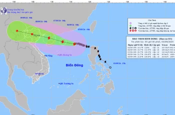 Bão số 3 ngoài khơi Trung Quốc mạnh lên cấp 15, giật trên cấp 17, khả năng thành siêu bão