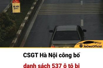 CSGT công bố danh sách 537 ô tô bị p:h:ạ:t ng:uội THÁNG 8/2024