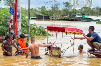 Lũ sông Hồng qua Hà Nội ổn định và dự báo rút chậm