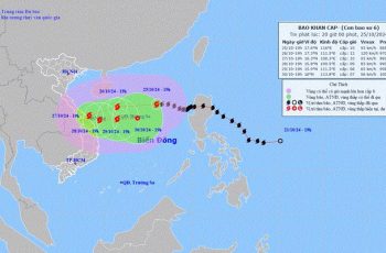 Tin b.ão khẩn cấp – cơn b.ão s.ố 6: B.ão gi.ật cấp 14, hàng loạt tỉnh thành mưa xối xả từ đêm nay