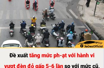 Đề xuất tăng mức ph-ạt với hành vi vượt đèn đỏ gấp 5-6 lần so với mức cũ, nặng nhất lên đến 8tr đồng