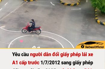 Yêu cầu người dân đổi giấy phép lái xe A1 cấp trước 1/7/2012 sang giấy phép lái xe mới năm 2025, nếu không sẽ bị ph:ạt n:ặng