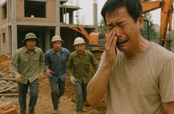 Hàng xóm đang động thổ đào móng nhà mới, máy xúc đào trúng một thứ chôn sâu