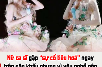 Nữ ca sĩ gặp ‘sự cố tiêu hóa’ trên sân khấu, khán giả cho biết đã ngửi thấy mùi hôi