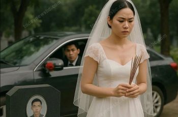 Trên đường về quê chồng mới, cô dâu bắt tài xế dừng lại ở nghĩa trang để thắp nhang cho chồng cũ. Nhưng …