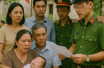 Bố mẹ chồng âm thầm đón cháu trai mới sinh về quê làm lễ đặt tên, 3 ngày sau con dâu gọi công an đến…