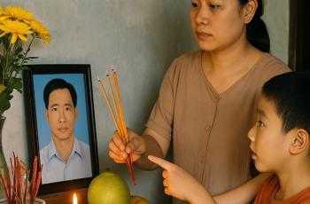 “Chồng đi biển gặp bão mất liên lạc đã 2 năm, tôi vẫn lập di ảnh thắp hương chồng mỗi ngày giỗ…