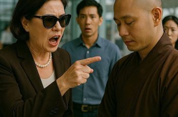 Nữ tỷ phú lớn tiếng xỉ vả nhà sư ở sân bay, 5 phút sau bị trời phạt ngay tại chỗ.
