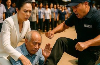Nữ tỷ phú cứu ông lão bị bảo vệ đ:á thẳng vào người, 10 phút sau anh ta run rẩy khi nhận cuộc gọi …. Nữ tỷ phú cứu ông lão bị bảo vệ đ:á thẳng vào người, 10 phút sau anh ta run rẩy khi nhận cuộc gọi ….