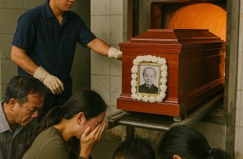 Cả nhà đưa quan tài bà nội đi thiêu, nhà tang lễ báo lửa liên tục tắt ba lần – nhân viên lò thiêu mở ra kiểm tra thì bàng hoàng