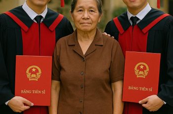 Cha không may tai nạn mất sớm khi 2 anh em Minh và Luân vừa tròn 1 tháng tuổi, bà Đông bị gia đình chồng hắt hủi…