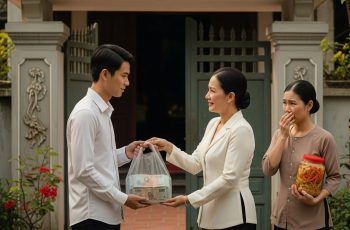 Em trai út mua nhà thiếu tiền liền hỏi mượn 2 chị, chị cả nghe xong cho ngay cả nửa tỷ, chị hai chỉ lặng lặng đưa cho vại dưa chua loét