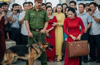 Chú chó cắn váy cô gái sân bay, 10 phút sau ai cũng ngã ngửa khi biết sự thật.. Chú chó cắn váy cô gái sân bay, 10 phút sau ai cũng ngã ngửa khi biết sự thật..