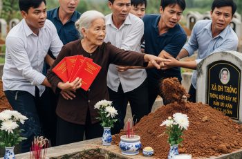 Con cái cãi nhau om sòm trước mặt mẹ ai sẽ phải “nuôi bà”, không ngờ đúng 1 tuần sau bà dẫn 5 đứa con trai đến nghĩa địa cầm theo 4 quyển sổ đỏ Con cái cãi nhau om sòm trước mặt mẹ ai sẽ phải “nuôi bà”, không ngờ đúng 1 tuần sau bà dẫn 5 đứa con trai đến nghĩa địa cầm theo 4 quyển sổ đỏ