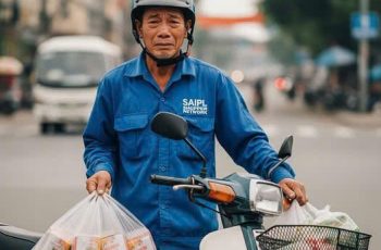 Bác shipper nghèo bị một nhóm thanh niên bom 6 suất cơm và cái kết chảy nước mắt…