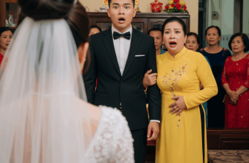 Vừa đến đón dâu, mẹ chú rể ngã lăn ra đất còn quần chú rể ướt sũng khi thấy cô dâu bước xuống từ cầu thang, trời ơi, sao lại như thế này…