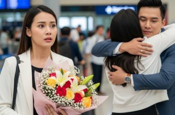 10 năm chờ đợi chồng đi Nhật về, tôi chết lặng khi thấy anh tay trong tay với người phụ nữ khác cùng đứa con 8 tuổi ở sân bay