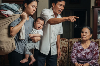 Con còn nhỏ, ở nhà chồng chưa hết cữ đã phải làm hết việc này việc kia, tôi xin bố mẹ chồng đưa con mới đẻ về nhà ngoại ít hôm, nào ngờ bố chồng chì chiết