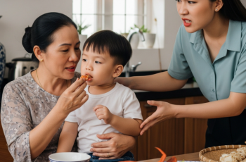 Bà nội “chơi lớn” mua cua 2 triệu/kg để đãi cháu trai, vừa nhìn thấy bà cho con ăn tôi lập tức bế phắt con về nhà ăn cơm nguội, đi được nửa đường thì thấy tin nhắn như sét đánh của mẹ chồng, vội ôm con mà quay lại gấp thì đã muộn rồi…