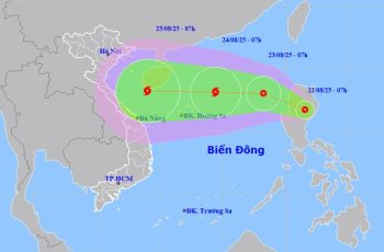 Dự báo bão số 5 trên Biển Đông diễn biến phức tạp, vùng ảnh hưởng rộng