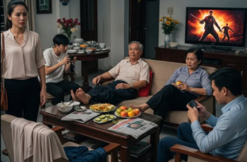 9h đi làm về vẫn thấy cả nhà 9 người đang ngồi chờ con dâu nấu cơm, định đặt đồ về ăn cho nhanh thì chồng bắt tôi phải cúi gập người 90 độ mời bố mẹ vào ăn