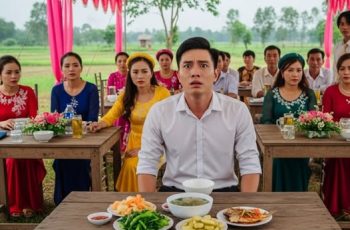 Mừng cưới đàng hoàng nhưng mâm cỗ lèo tèo vài ba món, tôi về nhà nhắn tin cho chú rể, và câu trả lời của anh ta đã khiến tôi sững sờ