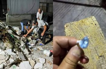 Người phụ nữ vứt nhầm nhẫn cưới 368 triệu, nhân viên vệ sinh bới núi rác tìm lại