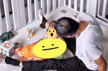 Con dâu ra ngoài nhờ bố chồng ở nhà chăm cháu, 30 phút sau check cam thì thấy cảnh tượng cả đời không quên